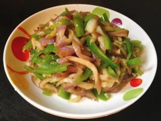 青椒炒茄子