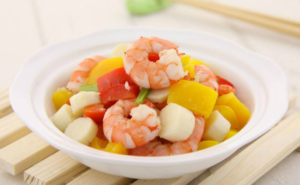 彩椒炒虾仁